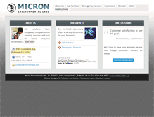 Tablet Screenshot of micronlabs.net